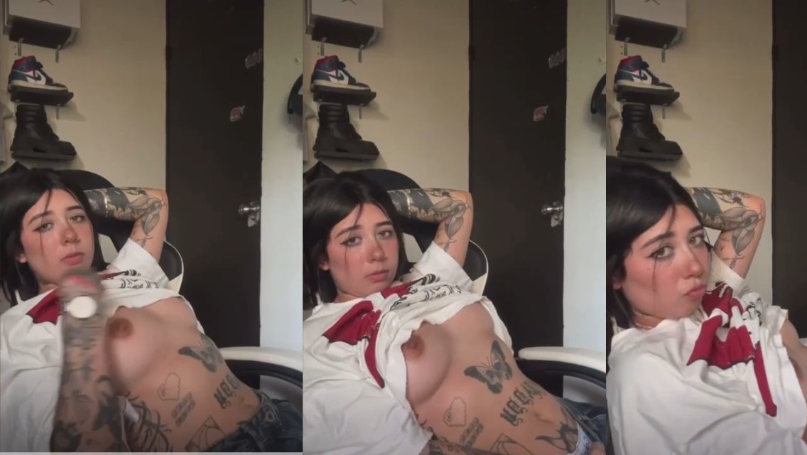 Giselle Mendoza mostrando sus tetas