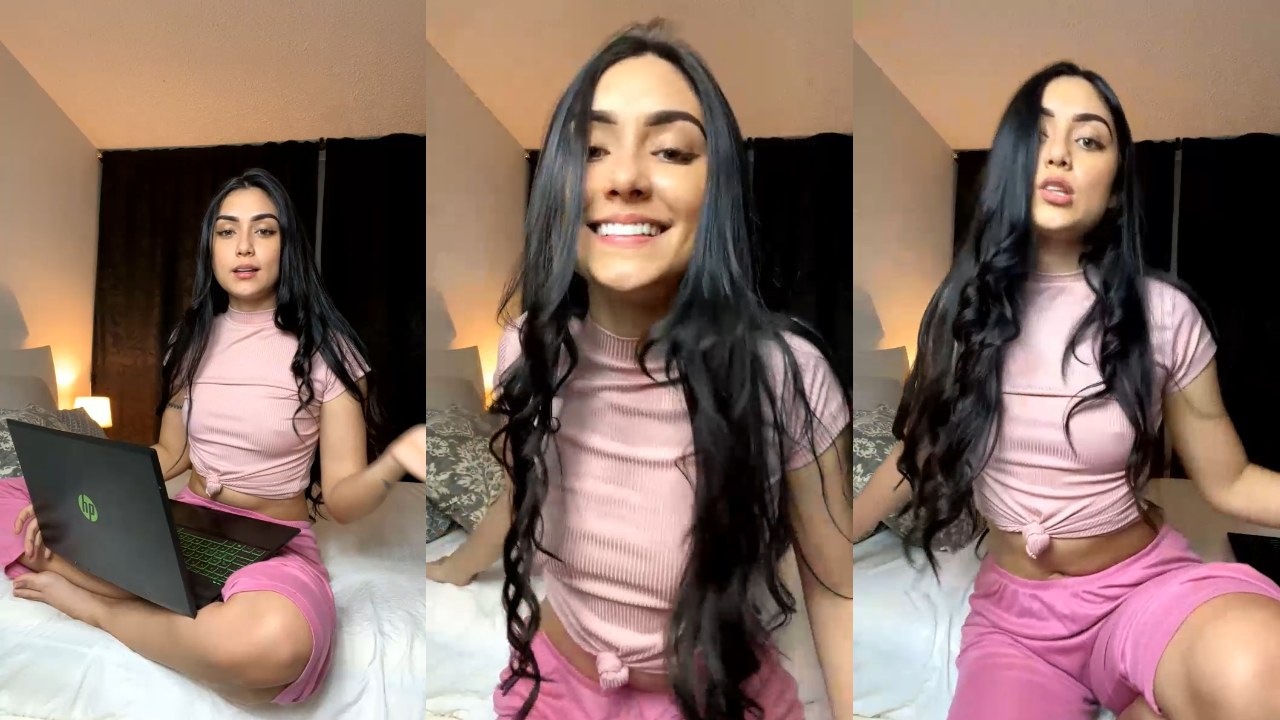 Katerine Traslaviña Se Pone Cachonda en Live de OF