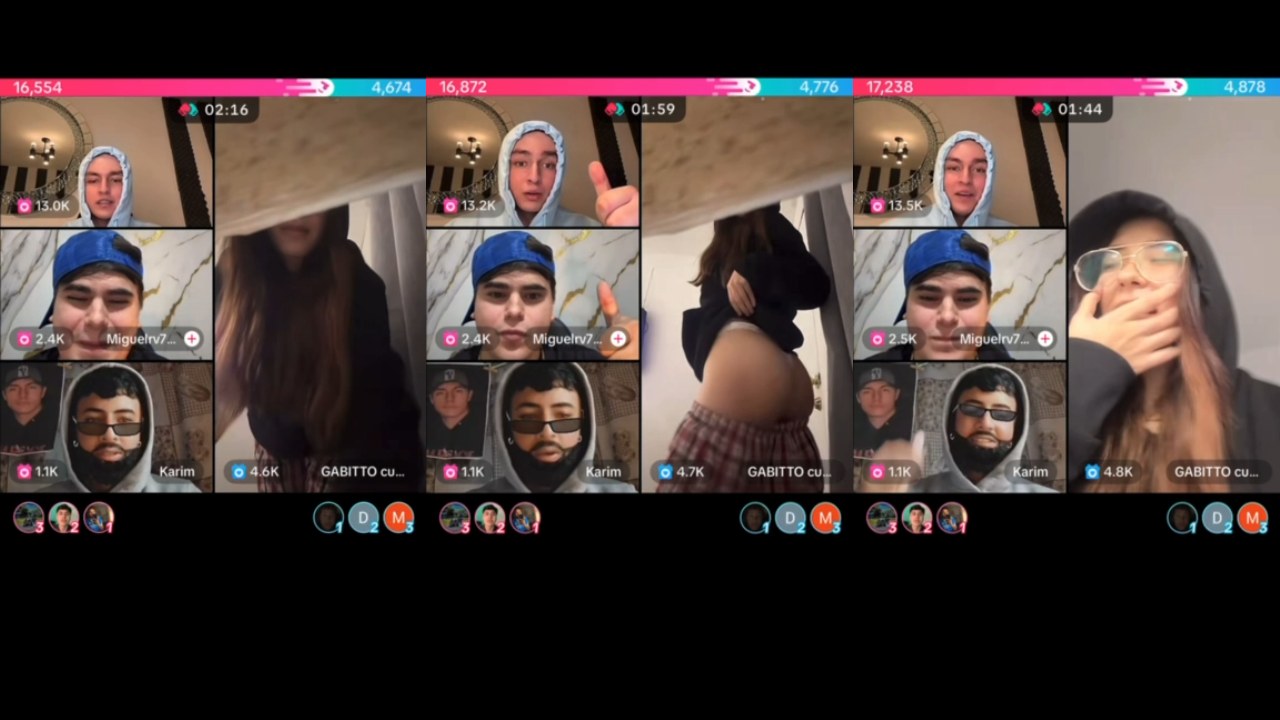 La gabito mostrando el culo en reto de tik tok