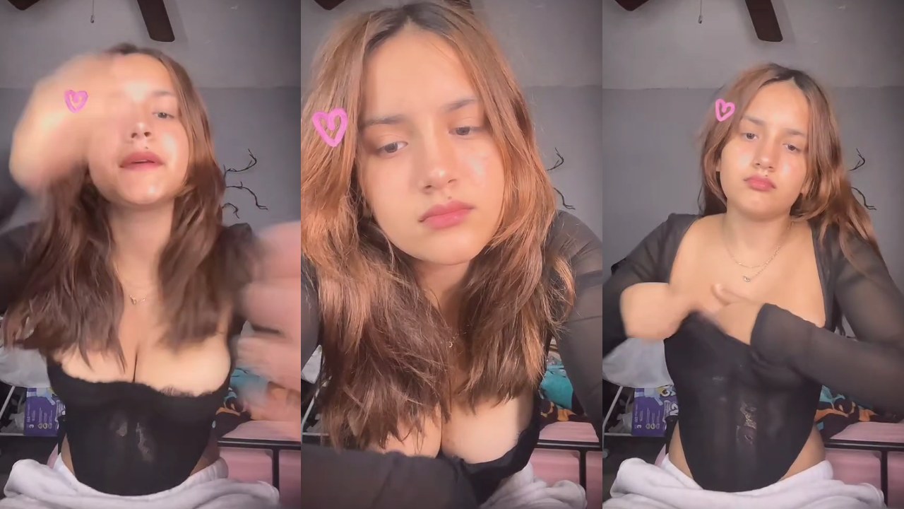 Mary Guerra mostrando sus enormes tetas en Live de Tik tok