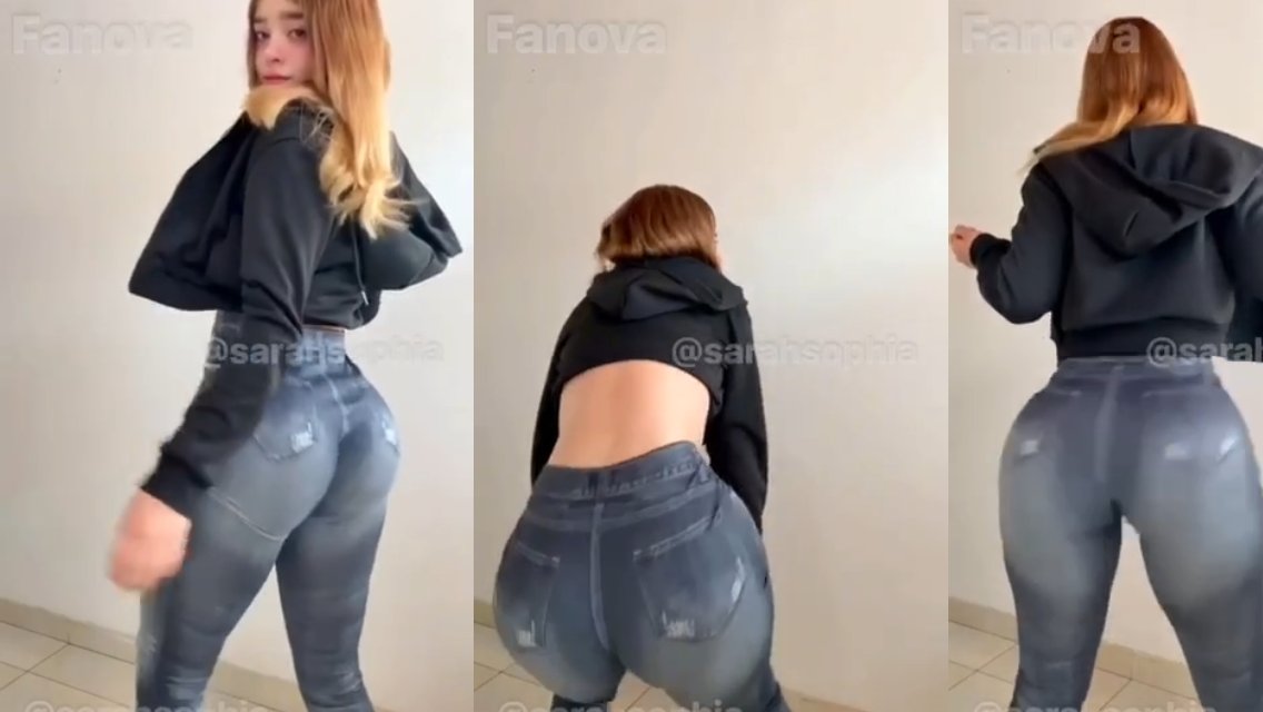 Sarah Sophia moviendo su enorme culo