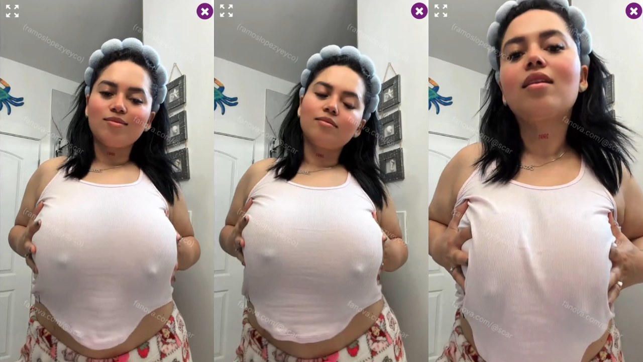 Soy Scar provocando con sus tetas a sus fans en Fanova